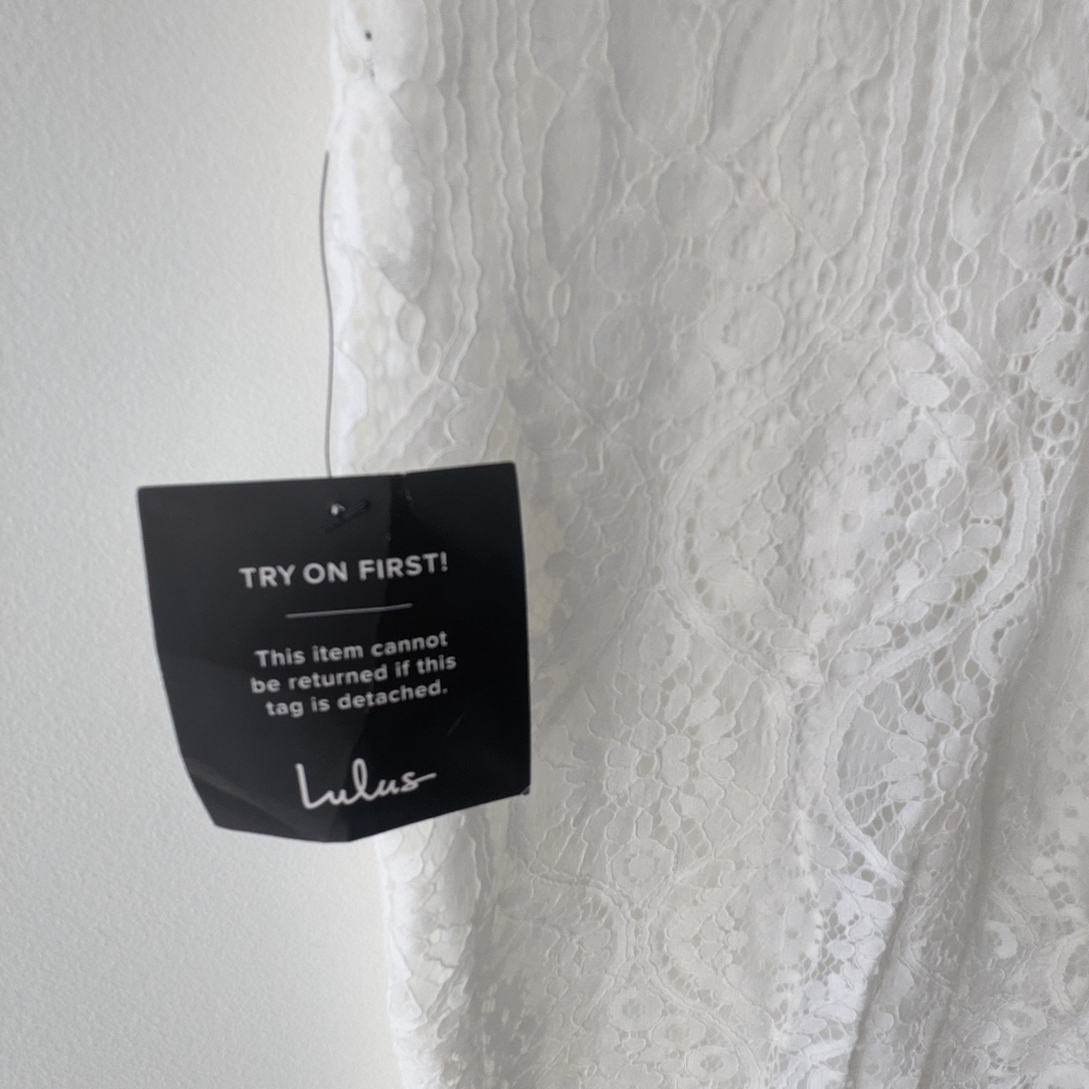 Lulus White Lace Dress - Picture 4 of 6